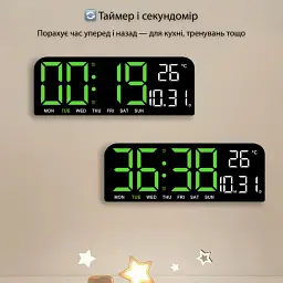 Настільний годинник Action GH0707 Чорний - мініатюра 2
