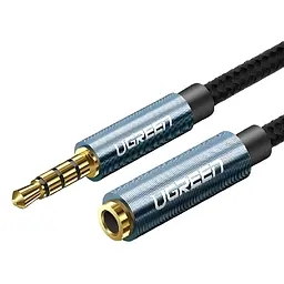 Кабель аудіо Ugreen AV118 3.5 mm подовжувач 0.5 м Black (40672)