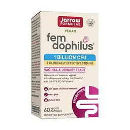 Пробіотик Jarrow Formulas Fem Dophilus 1 billion CFU, 60 вегакапсул для жінок