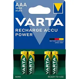 Акумулятори Varta Rechargeable Accu AAA 1000 mAh BLI 4 NI-MH R3 набір 4 штуки