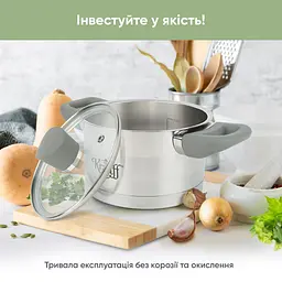 Набір каструль Elite Krauff 1,3л, 4,7л + ложка та ложка для пасти - мініатюра 3
