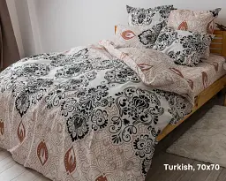 Постільна білизна ТЕП Soft Dreams Turkish 70x70 двоспальна бежева - мініатюра 2