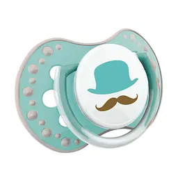 Пустушка силіконова Lovi Retro baby, симетрична, 3-6 міс., блакитний, 2 шт. (22/804boy) - мініатюра 5