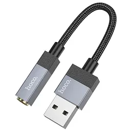 Адаптер Hoco UPA32D Clever audio converter USB to 3.5 Black