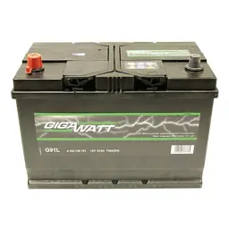 Акумулятор автомобільний GigaWatt 91А (0185759101) - мініатюра 1