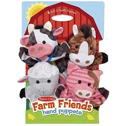 Ляльковий театр Melissa & Doug Тварини ферми 4 шт. (MD19080)