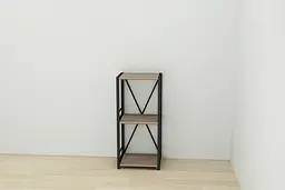 Етажерка 3/34 Ferrum-decor Серії Коннект 73x34x28 чорний ДСП Дуб Сонома Трюфель 16мм (FRD-104293) - мініатюра 6