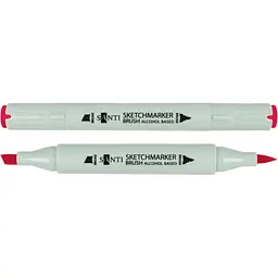 Набір спиртових маркерів Santi Brush SA-12 кораловий 6 шт. (390959)