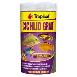 Сухий корм для акваріумних риб Tropical в гранулах Cichlid Gran 250 мл для всіх цихлід