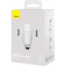 Автотримач Baseus Metal Age 2 Gravity Car Mount Air Outlet Version Silver (SUJS000012) [104434] - мініатюра 7