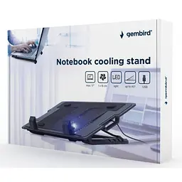 Підставка до ноутбука Gembird до 17", 1x150 mm fan, black (NBS-1F17T-01) - мініатюра 5