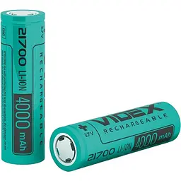 Акумулятор Videx Li-ion 21700 без захисту 4000 mAh bulk 1 шт. (21700/4000/1B) - мініатюра 2