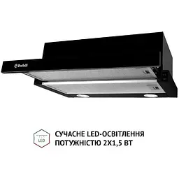 Витяжка телескопічна Perfelli TL 6212 BL 700 LED - мініатюра 3