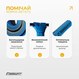Двошарова резинка для підтягування EasyFit Premium 35-63 кг - мініатюра 4
