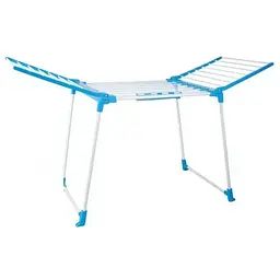 Сушарка для білизни розкладна біла з синім Clothes dryer 154x59x108см