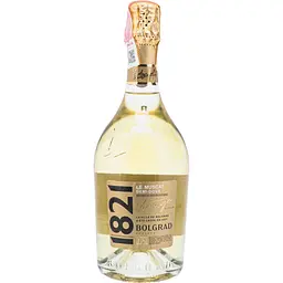 Ігристе вино 1821 Vintage Bolgrad, мускат, біле, напівсолодке, 13,5%, 0,75 л