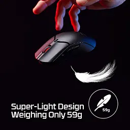 Мишка HyperX Pulsefire Haste 2 Mini Wireless Black (7D388AA) - мініатюра 10