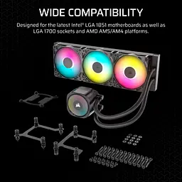 СВО Corsair NAUTILUS 360 RS ARGB Black (CW-9060093-WW) - мініатюра 11