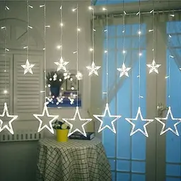 Гірлянда-штора Зірки XPRO 138 LED 2x1 м, теплий білий колір, 8 режимів світіння (234564331_310) - мініатюра 7