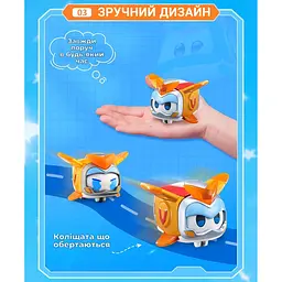 Ігрова фігурка Super Wings Super Pet Золотий Хлопчик улюбленець зі світловими ефектами (EU770431) - мініатюра 9