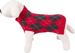 Светр Happet для собак, червоно-чорний/ромб, XL, 40 см, (37XL) - мініатюра 2