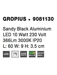 Бра Nova Luce Gropius 9081130 - мініатюра 8