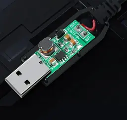 Кабель для роутера 12V DC 5.5x2.1mm - USB 2.0 для подключения к PowerBank, Wi-Fi роутер без света - мініатюра 3
