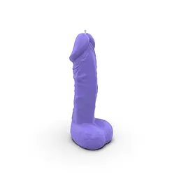Свічка член Pure Bliss 18 см Violet - мініатюра 4