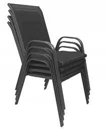 Комплект садових меблів GardenLine Verona-4 Grey круглий стіл - мініатюра 6