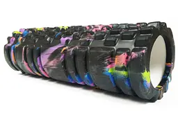 Масажний ролер EasyFit Grid Roller Multi 30 см чорний (EF-20161-BK)