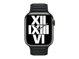 Ремінець Apple Midnight Leather Link M/L (ML823) для Watch 44/45mm - мініатюра 2