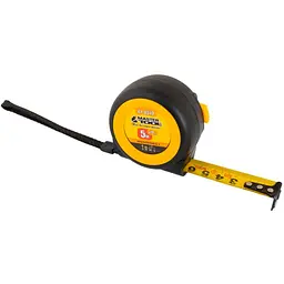 Вимірювальна рулетка MasterTool 5м x 19 мм магніт гумова автостоп