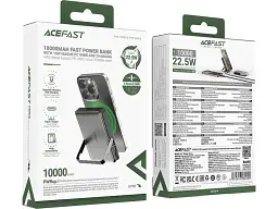 Зовнішній акумулятор (Power Bank) Acefast M17 10000mAh Black - мініатюра 5
