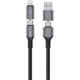 Дата кабель WIWU C077 Cyberlink Type-C to Lightning 27W 1 м Silver