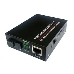 Медіаконвертер FoxGate 10/100Base-TX to 100Base-F 1550нм, SM, SC/PC, 20 км (EC-B-0,1-1SM-1550nm-20)