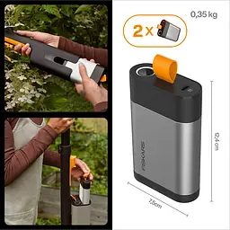 Акумулятор Fiskars 12V-4Ah, 2 шт (1082342) - мініатюра 8