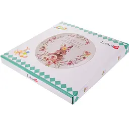 Блюдо Lefard Flower Bunny 28 см бежеве (940-269) - мініатюра 2