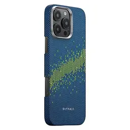 Карбоновий чохол Pitaka Tactile Woven Case (Lumintex™ Edition), що світиться в темряві, StarPeak Milky Way Galaxy для iPhone 16 Pro Max (KI1604PMYG) - мініатюра 3