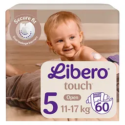 Набір підгузки Libero Touch 11-17 кг розмір 5 60 шт.