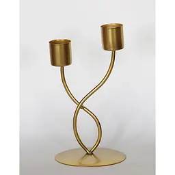 Свічник металевий GGP Golden 17 см (30000023) - мініатюра 2