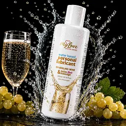 Лубрикант MyLove Aroma Series IntimMassage 2in1 Sparkling Wine, 300 мл - мініатюра 2