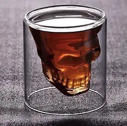 Подарункова склянка для віскі UFT Double Glass Череп 50 мл - мініатюра 3