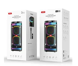 Портативна колонка бездротова XO F58 Bluetooth радіомікрофон з пультом USB TWS з караоке 40 Вт Чорний - мініатюра 5