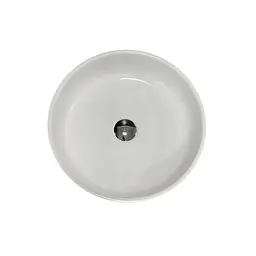 Умивальник накладна чаша Adamant Sunline New Black-White glossy d395x130мм 39,5 см - мініатюра 3