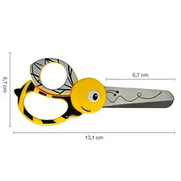 Дитячі ножиці Fiskars "Тварини" Бджілка (1003747) - мініатюра 5