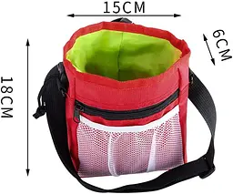 Сумка для вигулу і тренувань собак Dog Treat Bag red - мініатюра 3