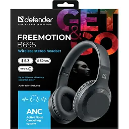 Гарнітура Defender FreeMotion B695Bluetooth+35ммANCBlack - мініатюра 7