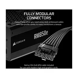 Блок живлення Corsair 850W RM850e (CP-9020296-EU) - мініатюра 9