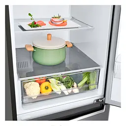 Холодильник LG 186x60х68 холодильне відділення 234 л морозильне відділення 107 л 2 двері А+ NF сірий темний (GC-B459SLCL) - мініатюра 7