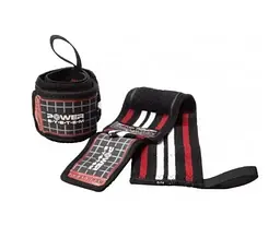Бинти для зап'ясть (кистьові бинти) Power System PS-3500 Wrist Wraps Red/Black (пара) (PS-3500_Red-Black) - мініатюра 3